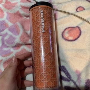 Rose gold cold cup tumbler